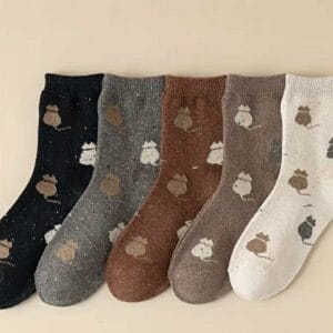 Sokken - zittende katjes