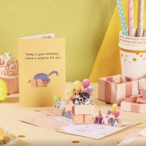 Verjaardagskaart pop-up