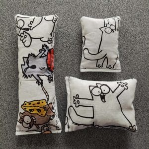 Set van 3 catnip kussens van Simon's cat