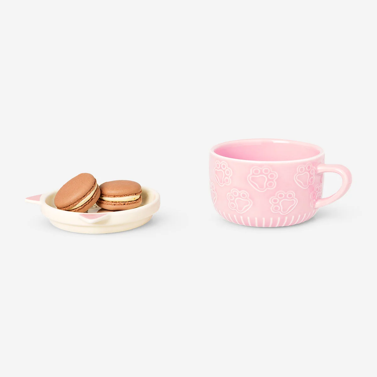 Mok met snackbakje in de vorm van een kat - 300 ml - Afbeelding 2