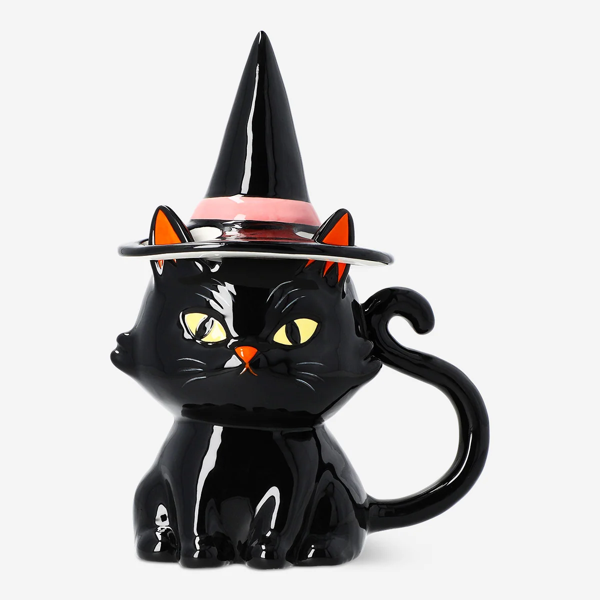 Mok met zwarte kat en heksenhoed - 340 ml - Afbeelding 2